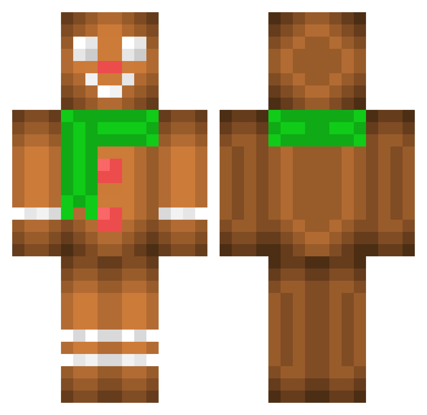 kornimas10 Minecraft skin, front and back view