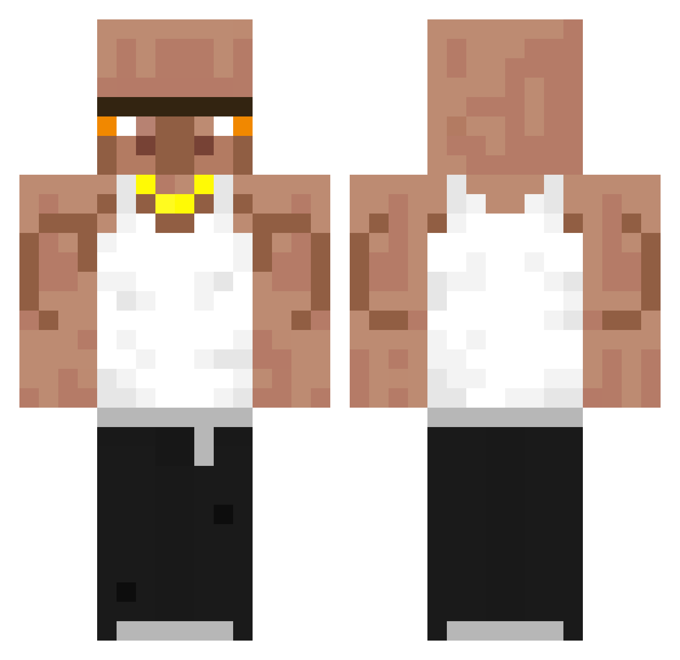 vigo2006 Minecraft skin, front and back view