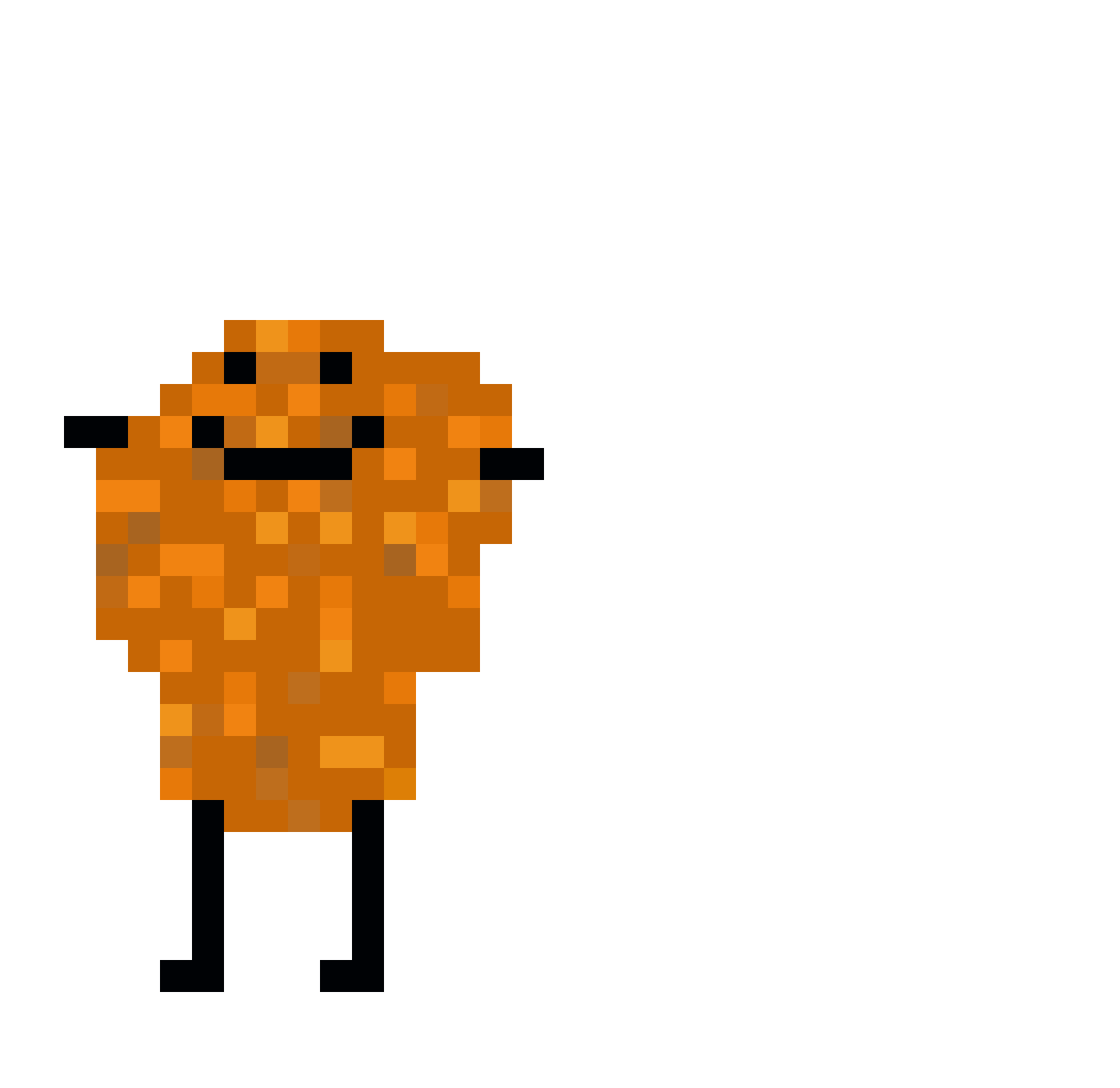 MUFFlN Minecraft skin, front and back view