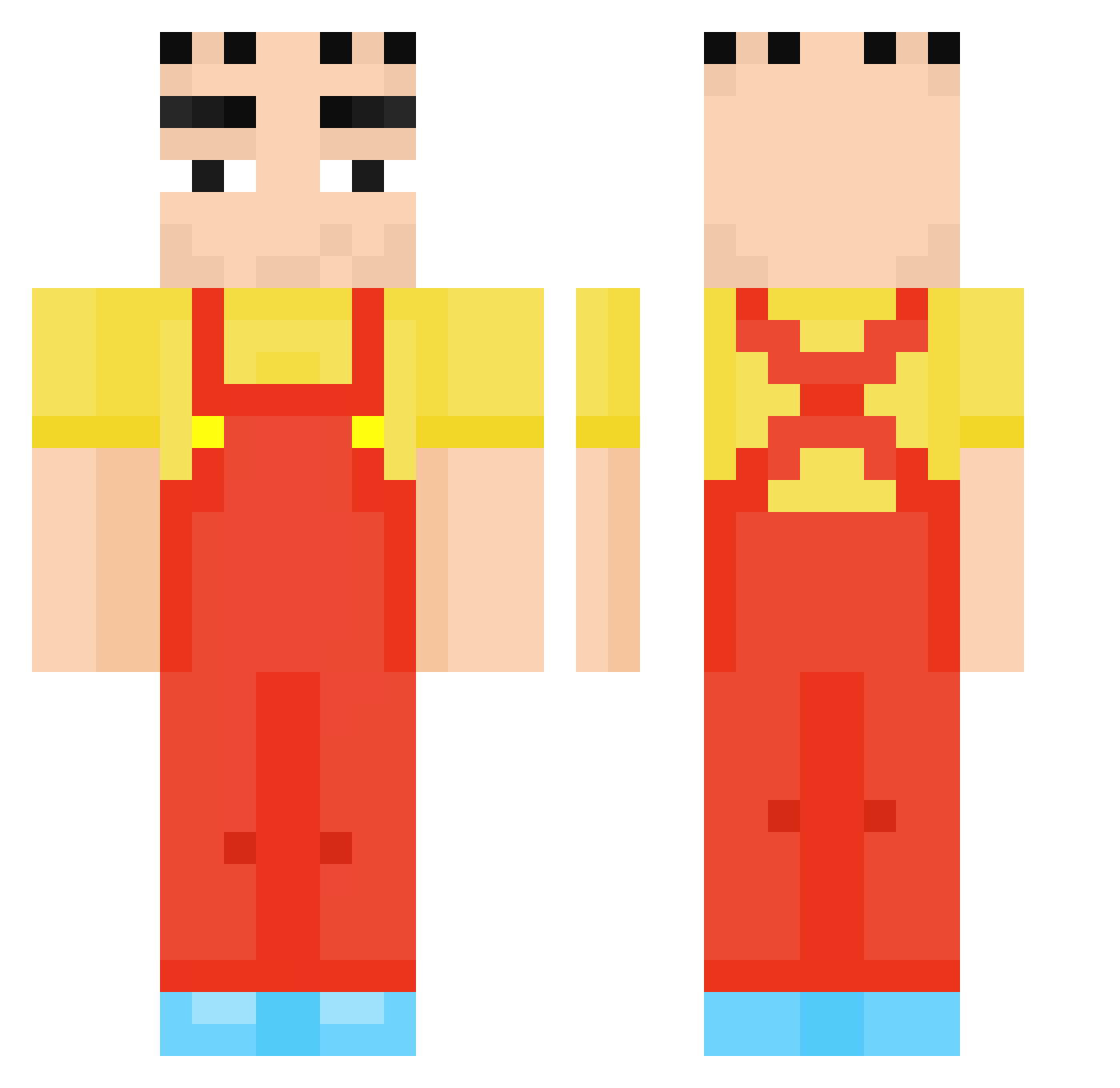 _karn Minecraft skin, front and back view