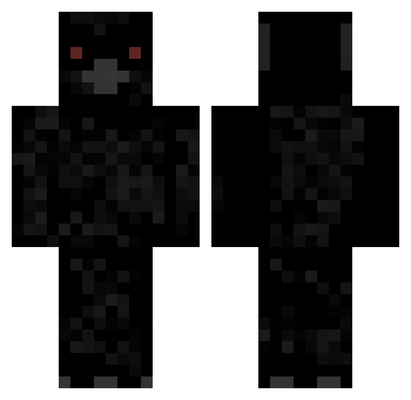 Santochi Minecraft skin, front and back view