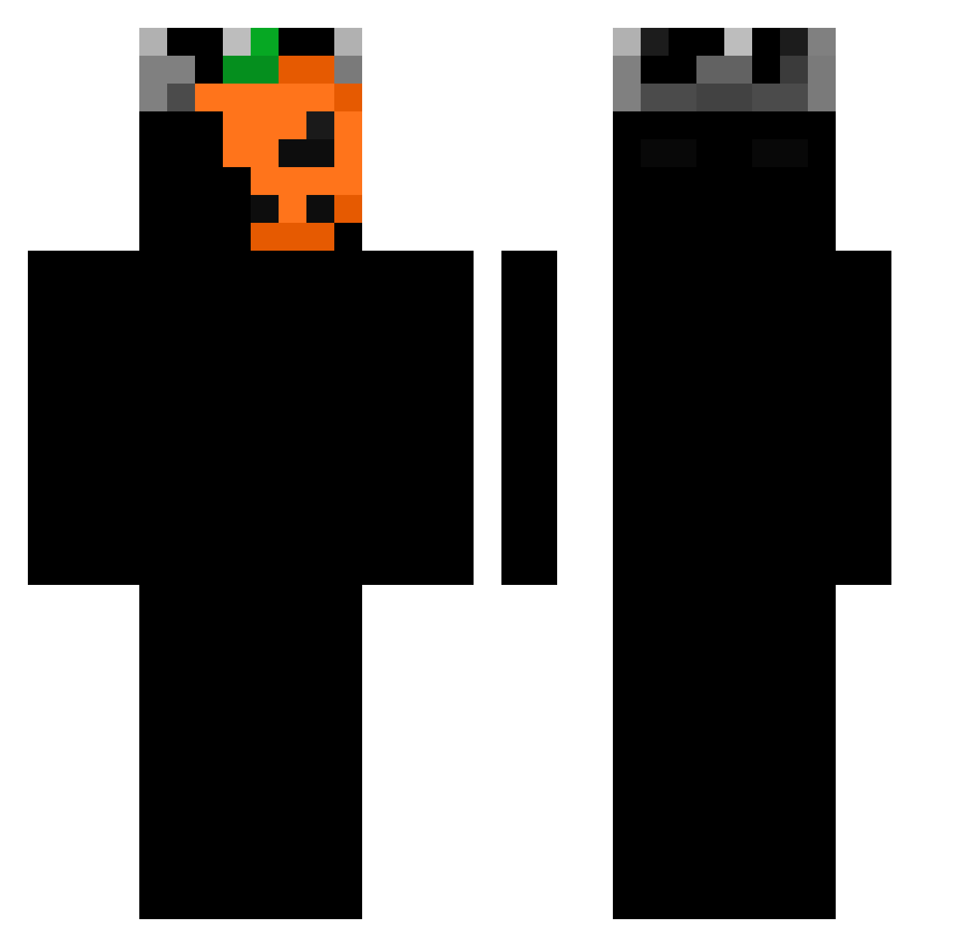 comoquejoga Minecraft skin, front and back view