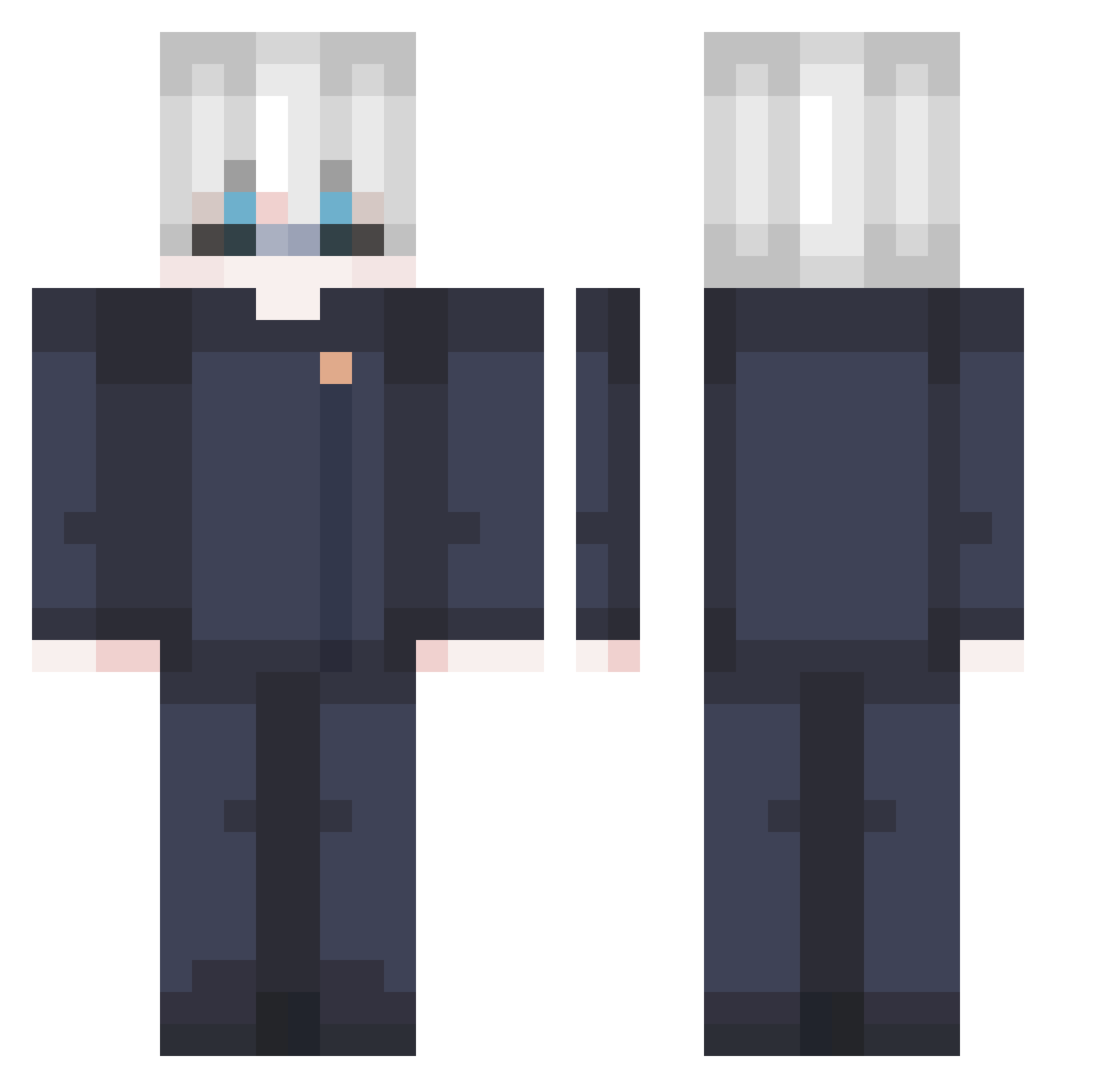 yennn1 Minecraft skin, front and back view