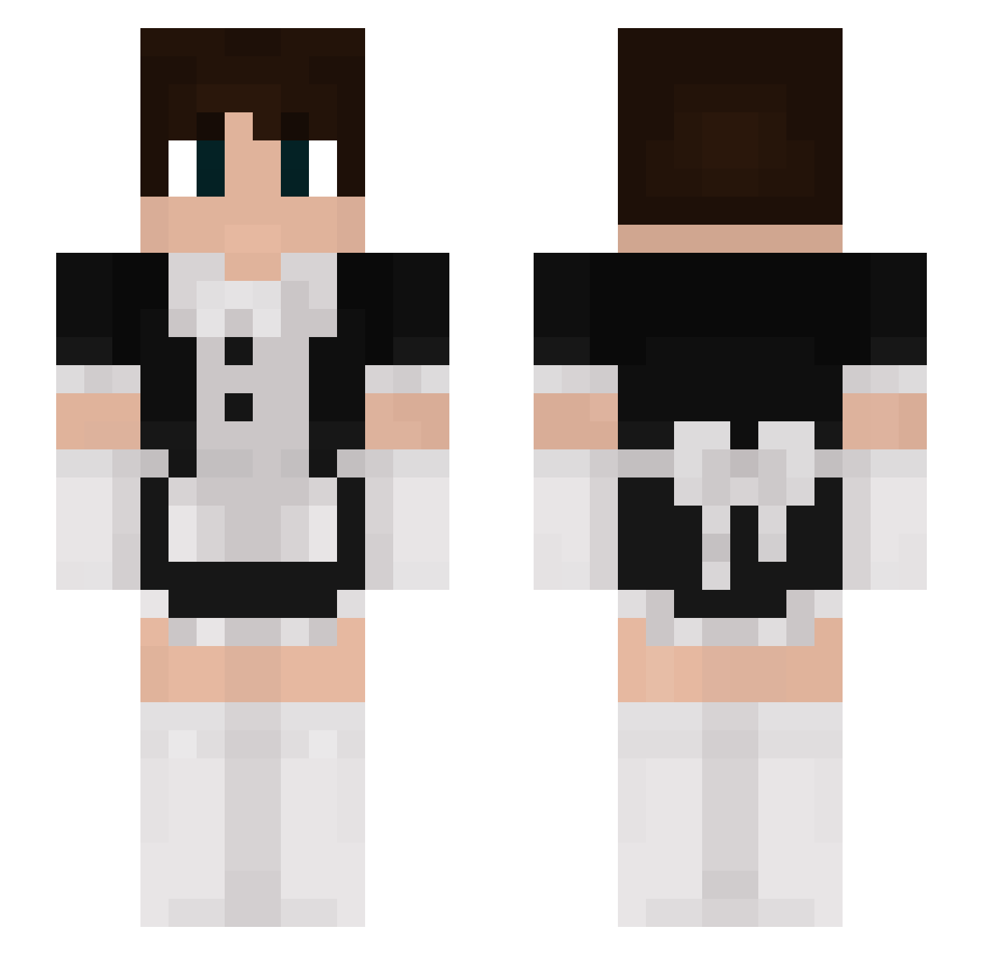 IronPuppy3 Minecraft skin, front and back view