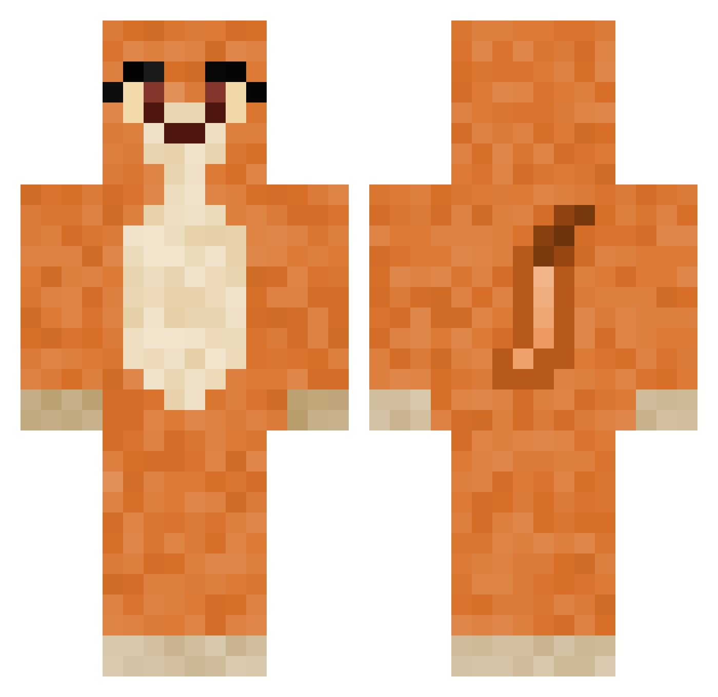 supergrisen9 Minecraft skin, front and back view