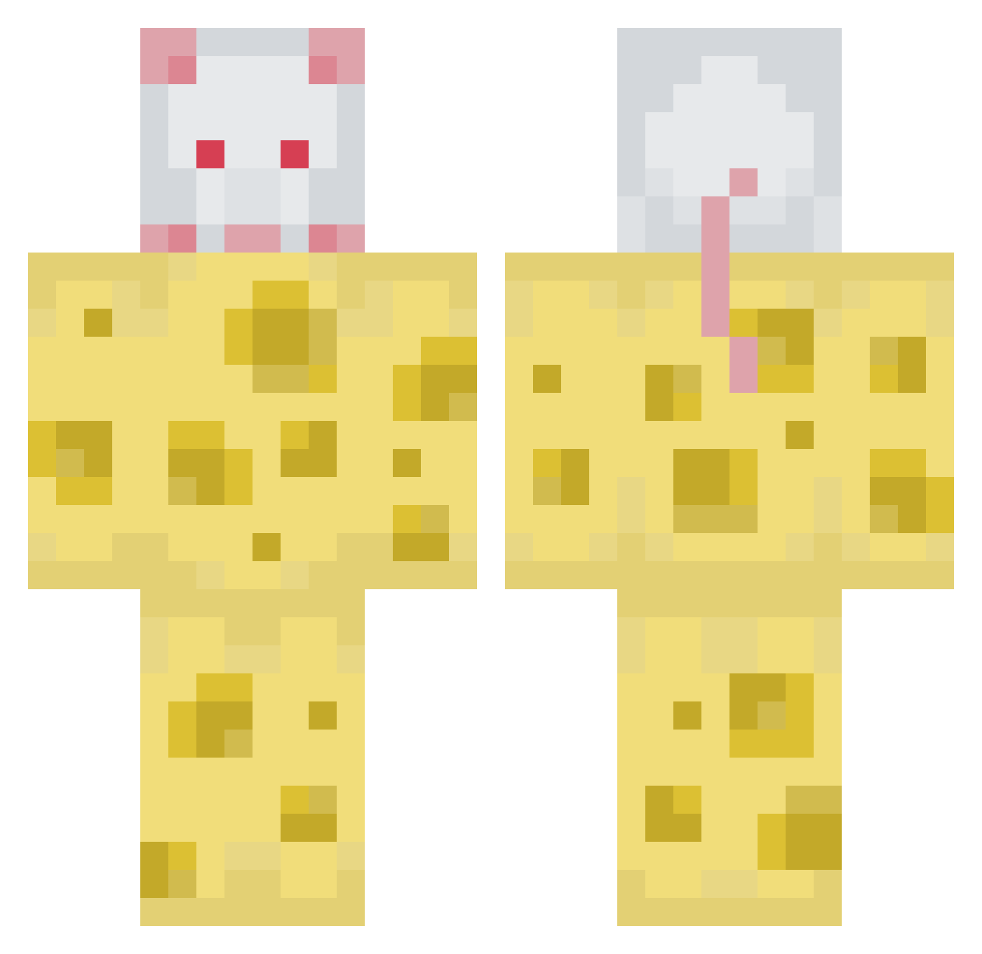 CoochieRancher Minecraft skin, front and back view