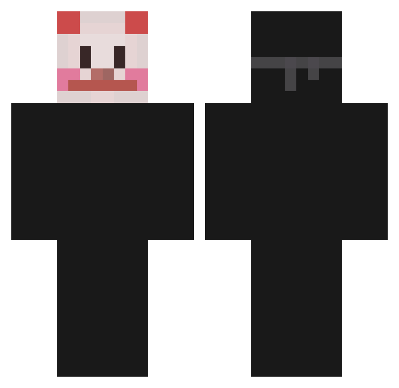 danzlodyck Minecraft skin, front and back view
