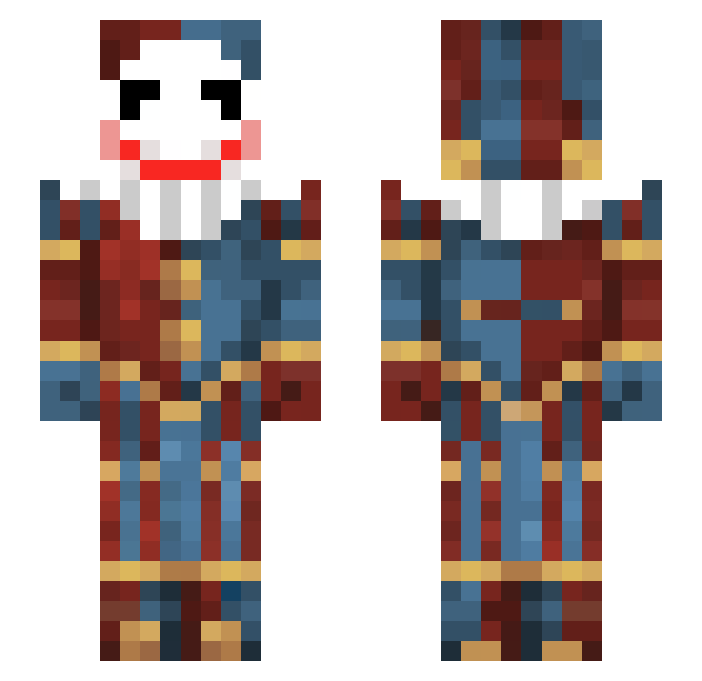 SWEETKITTEN5509 Minecraft skin, front and back view