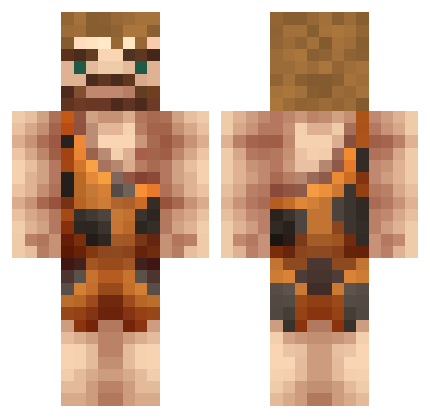 _Pfeffer_ Minecraft skin, front and back view