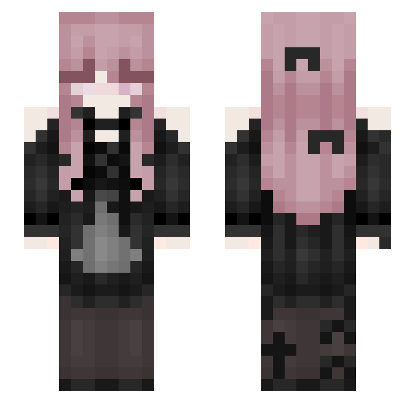 pola_lover Minecraft skin, front and back view