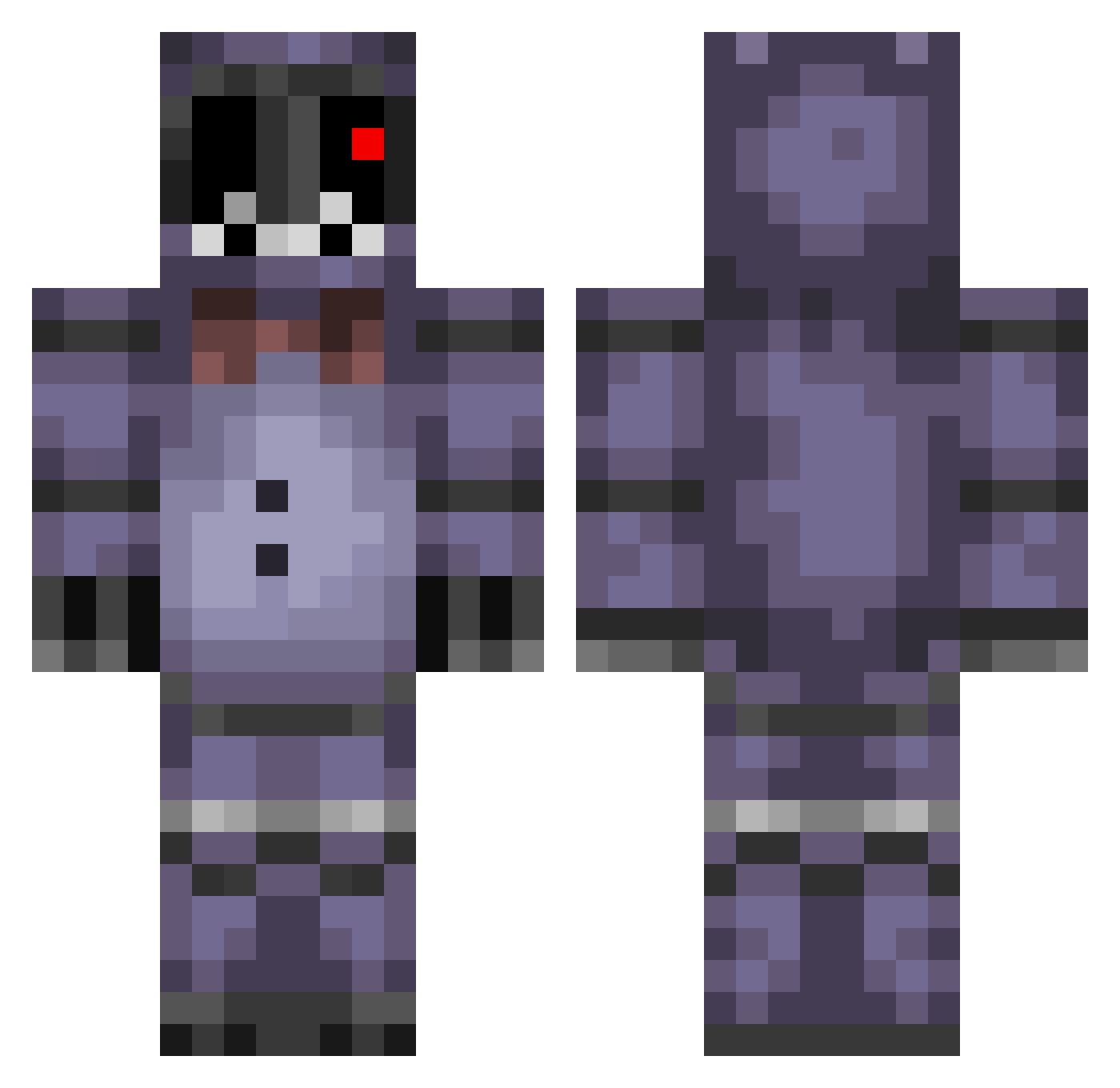 Rick_Poop Minecraft skin, front and back view