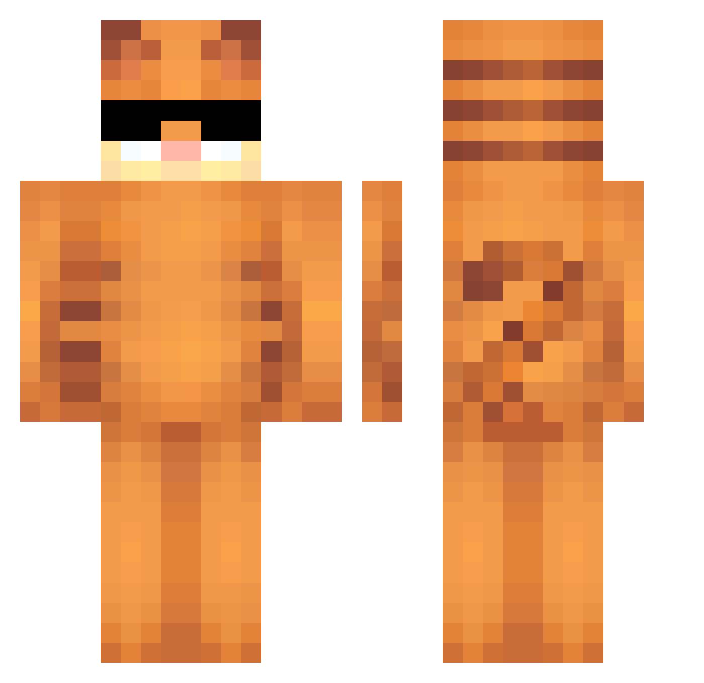 _hits Minecraft skin, front and back view