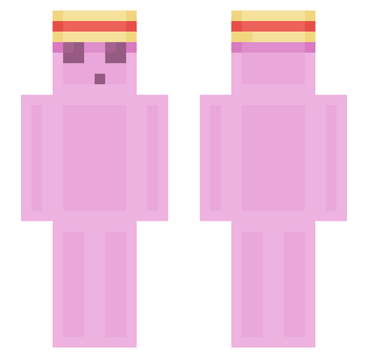 BritishJayZ Minecraft skin, front and back view