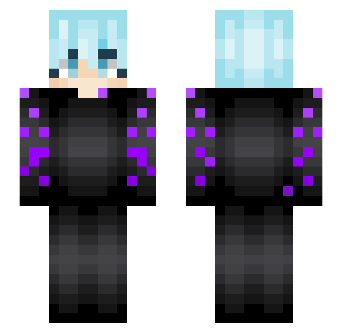 _CONTR0L Minecraft skin, front and back view