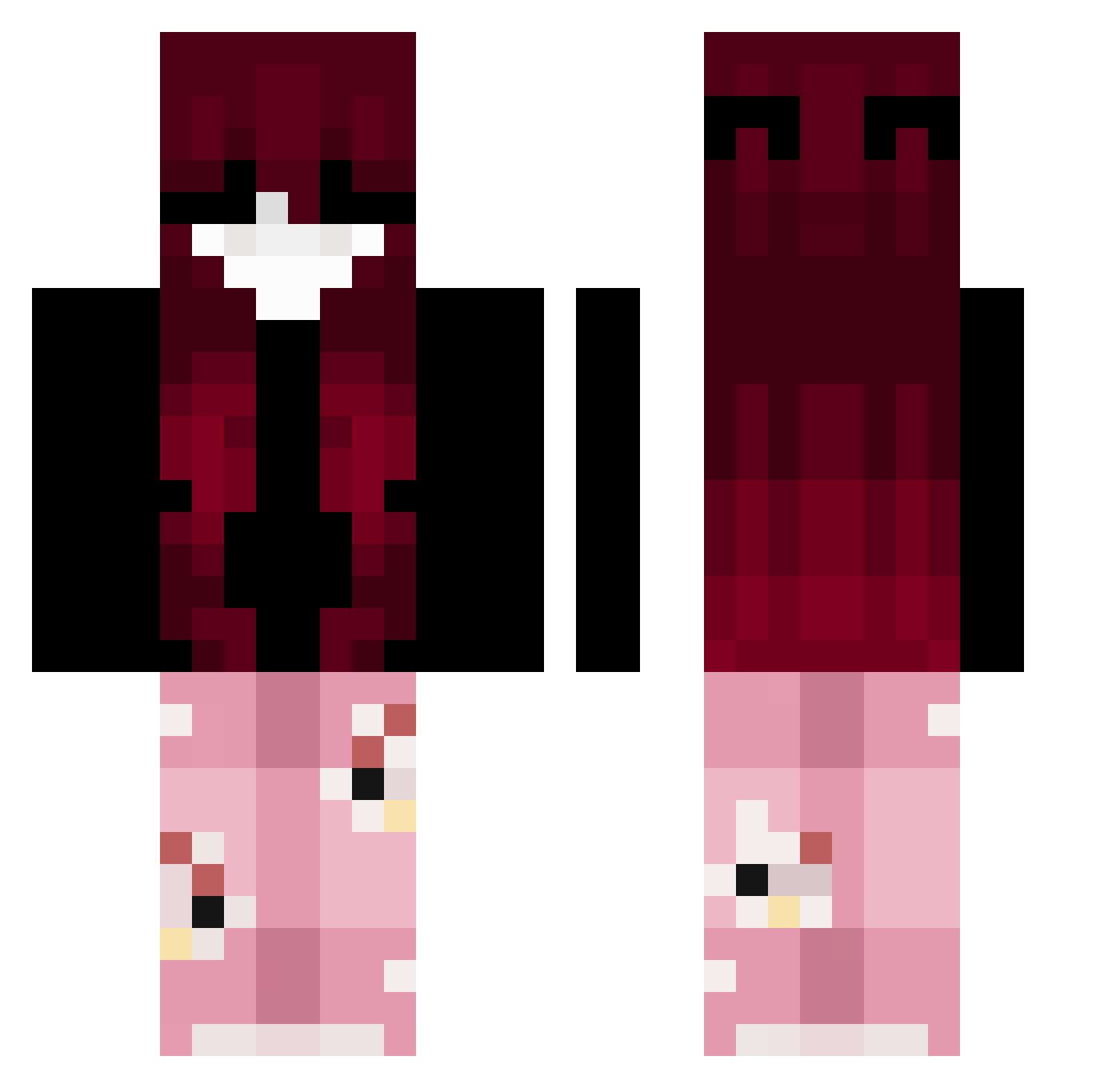 Snajperq1 Minecraft skin, front and back view