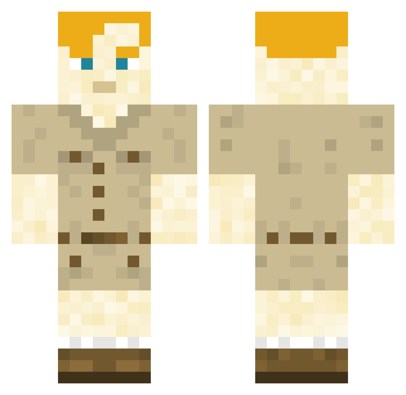 GammySquirms Minecraft skin, front and back view