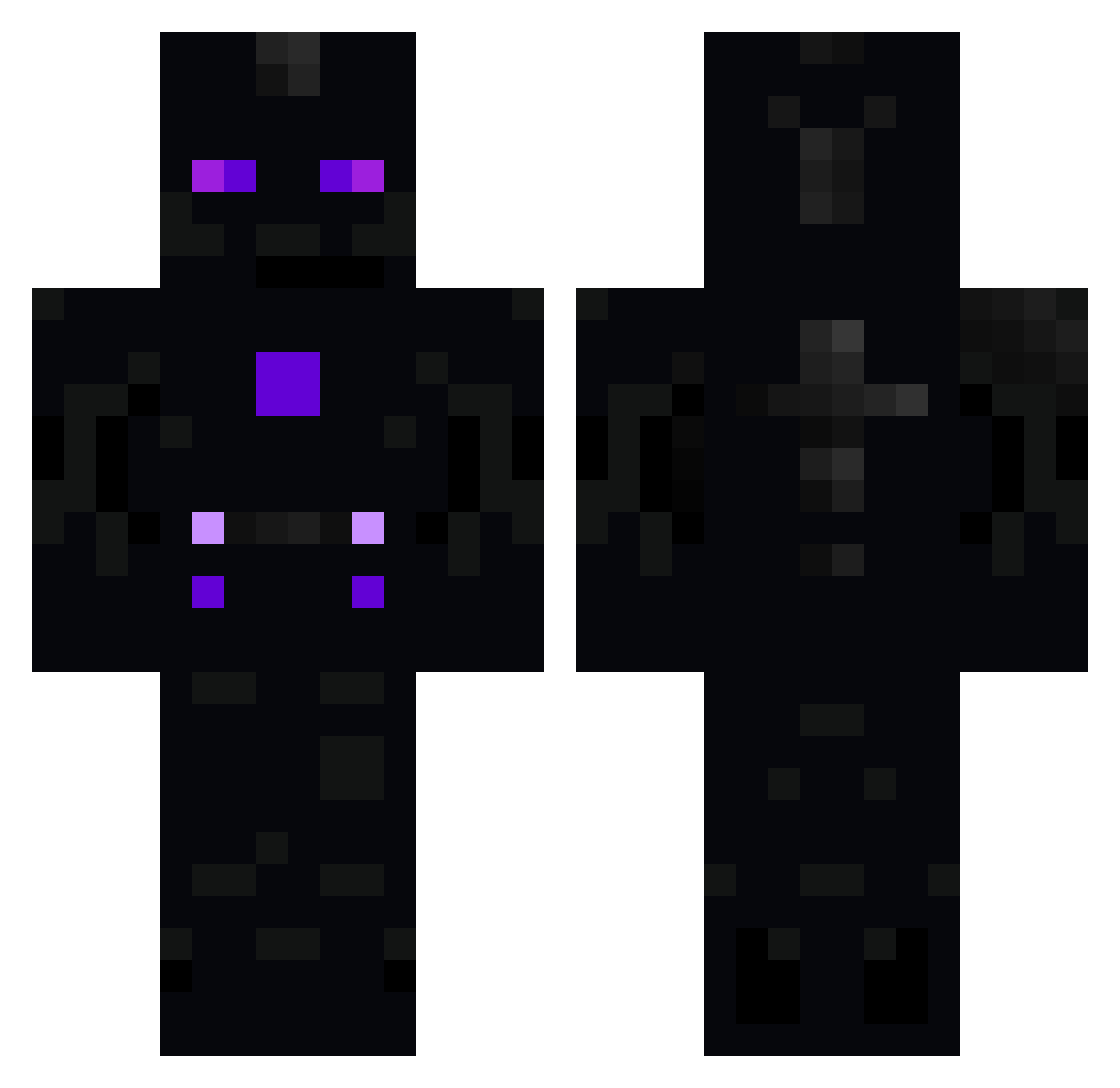 tek_9 Minecraft skin, front and back view