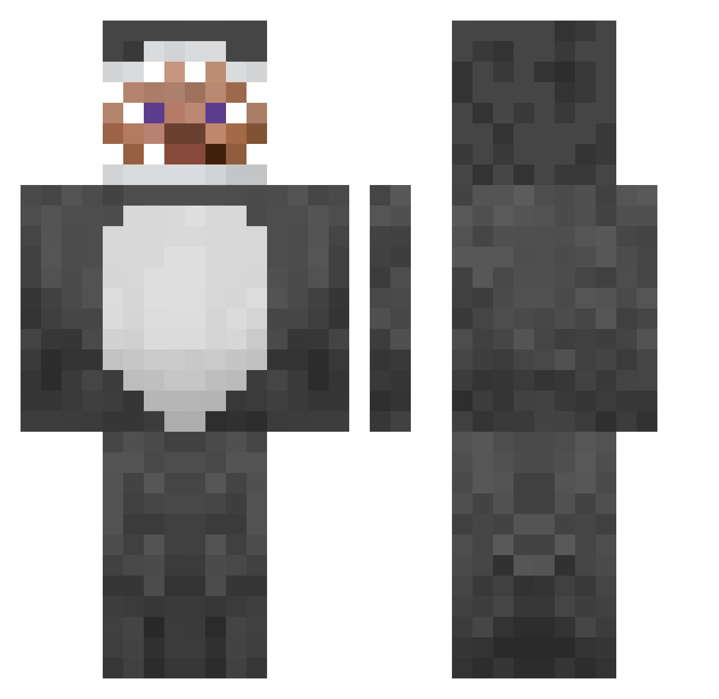 meder__ Minecraft skin, front and back view