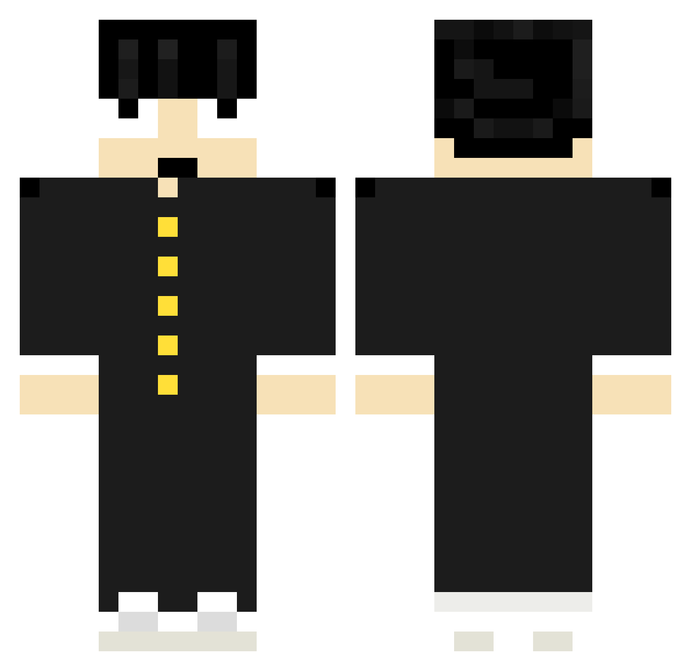 FreakyDonut2 Minecraft skin, front and back view