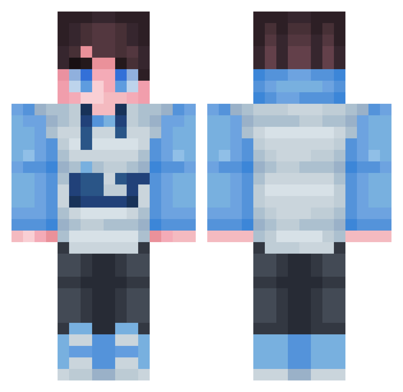 maxggs_ Minecraft skin, front and back view