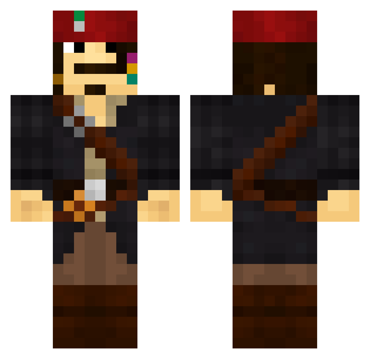 Dragon_Lore_ Minecraft skin, front and back view
