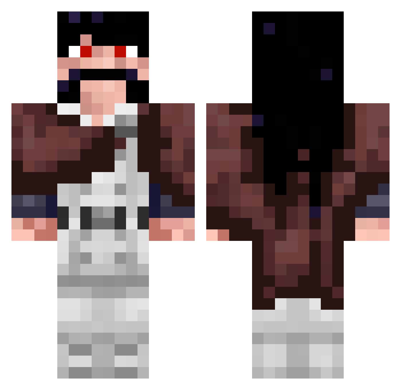 your_Arent Minecraft skin, front and back view