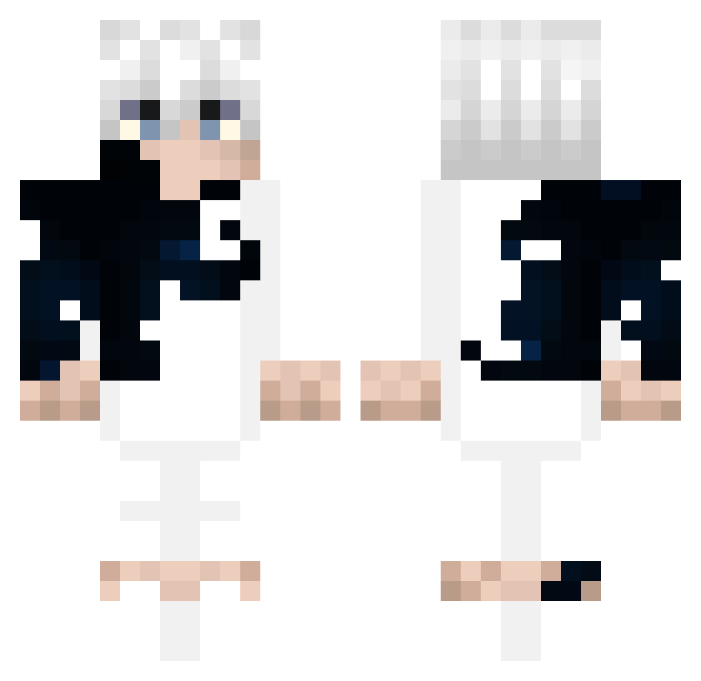 TaayloN Minecraft skin, front and back view