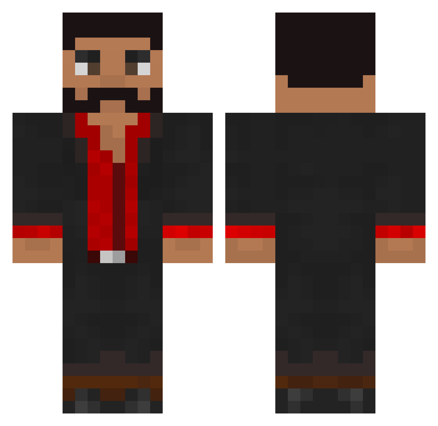 ComboDomb0 Minecraft skin, front and back view