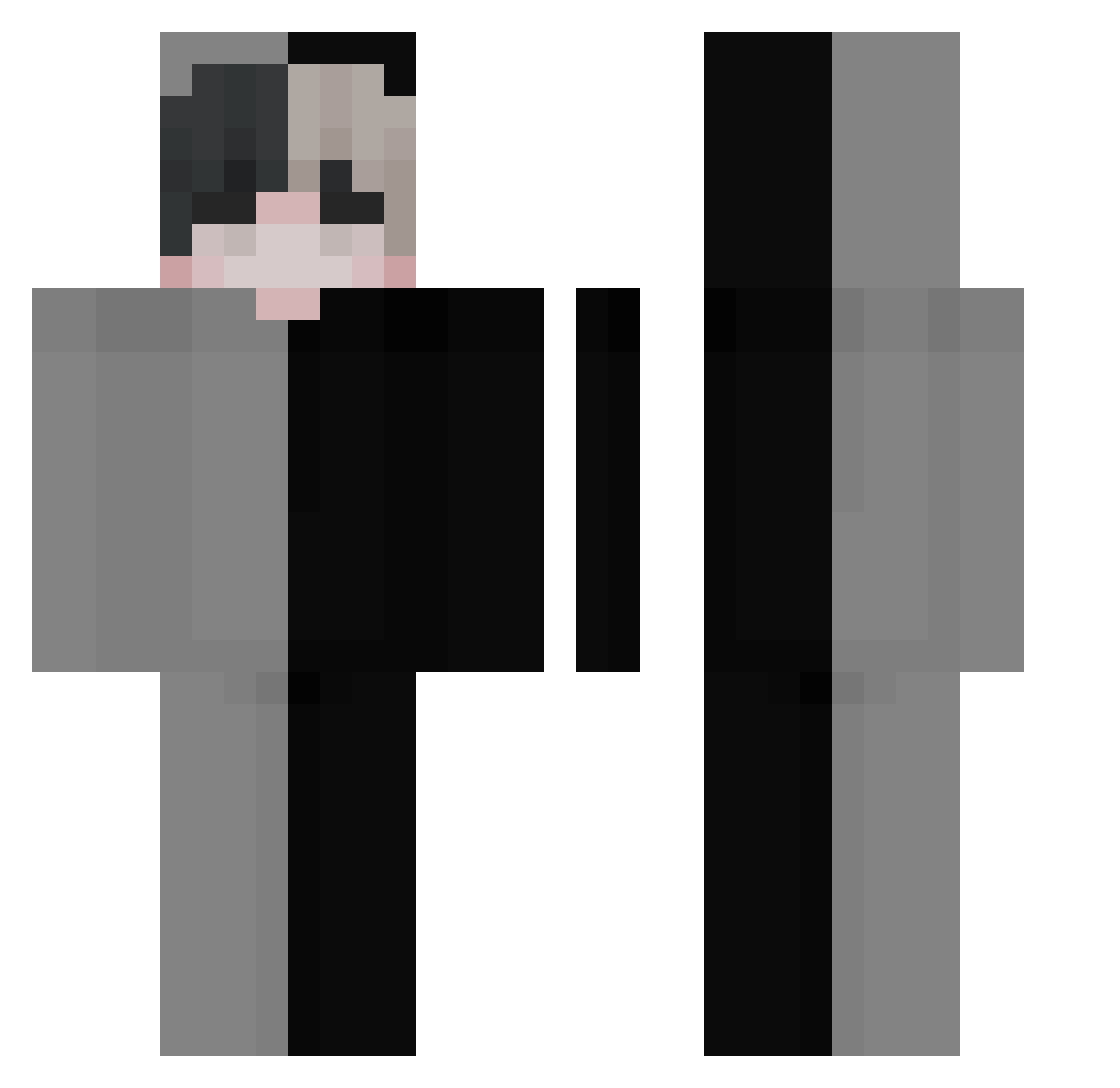 N3ymarJr Minecraft skin, front and back view