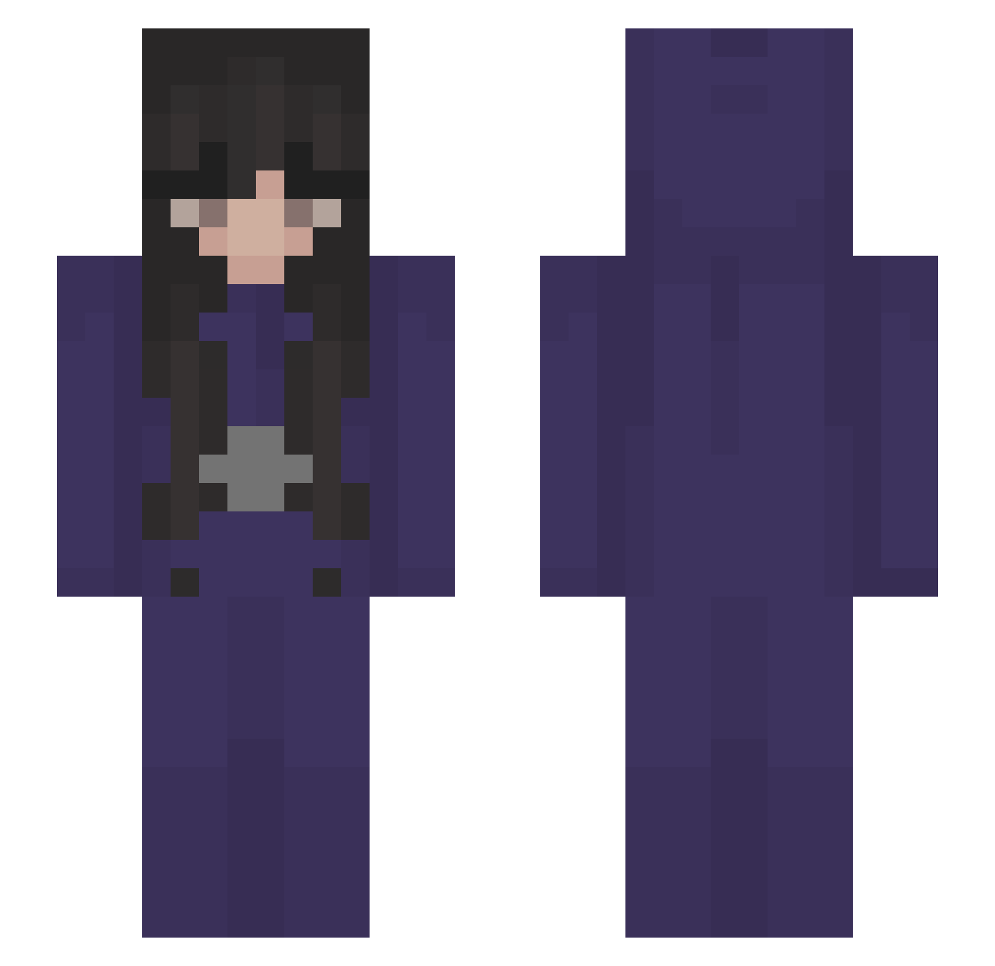 Ugn_ Minecraft skin, front and back view