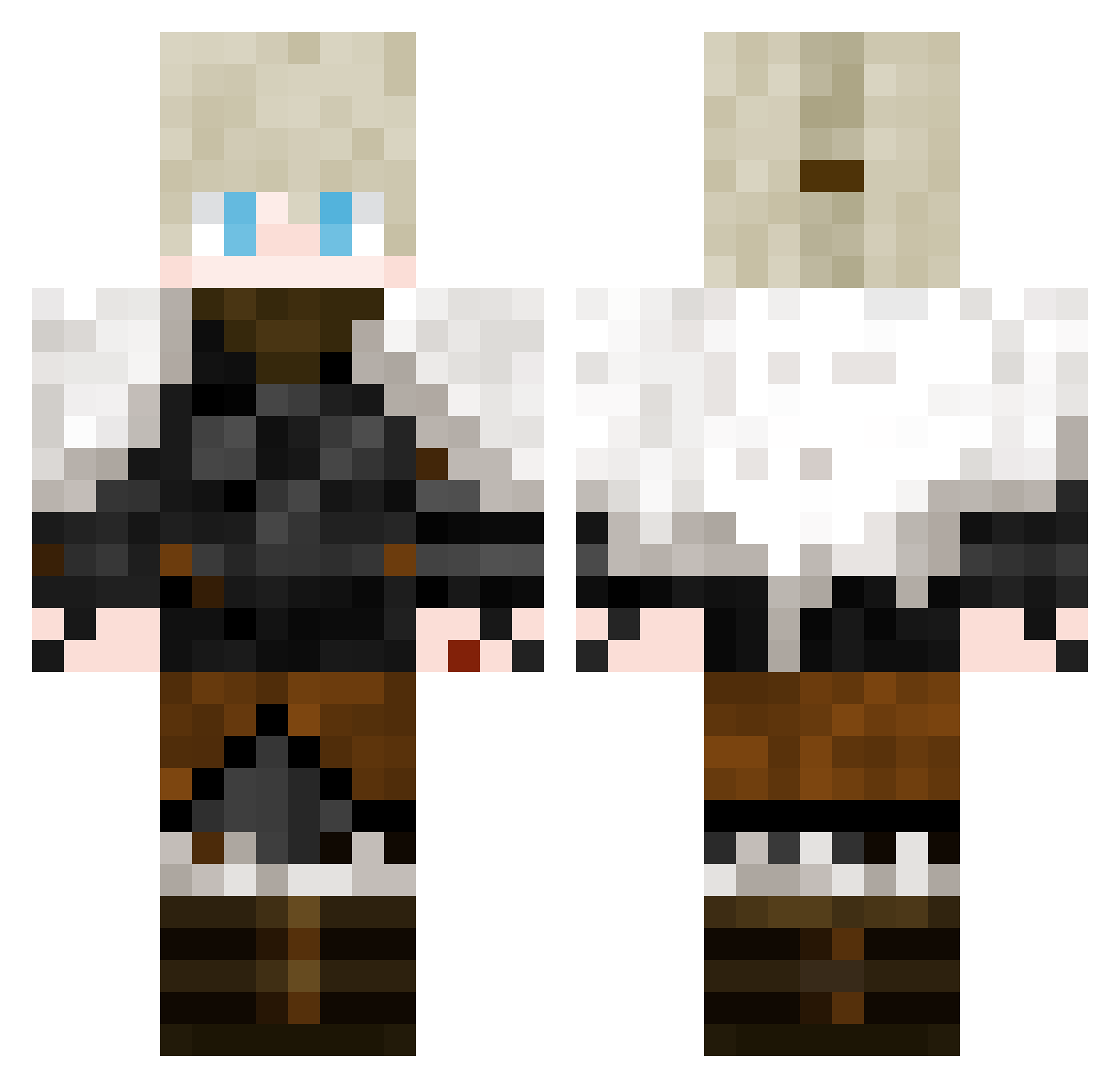 CatCreeper2010 Minecraft skin, front and back view