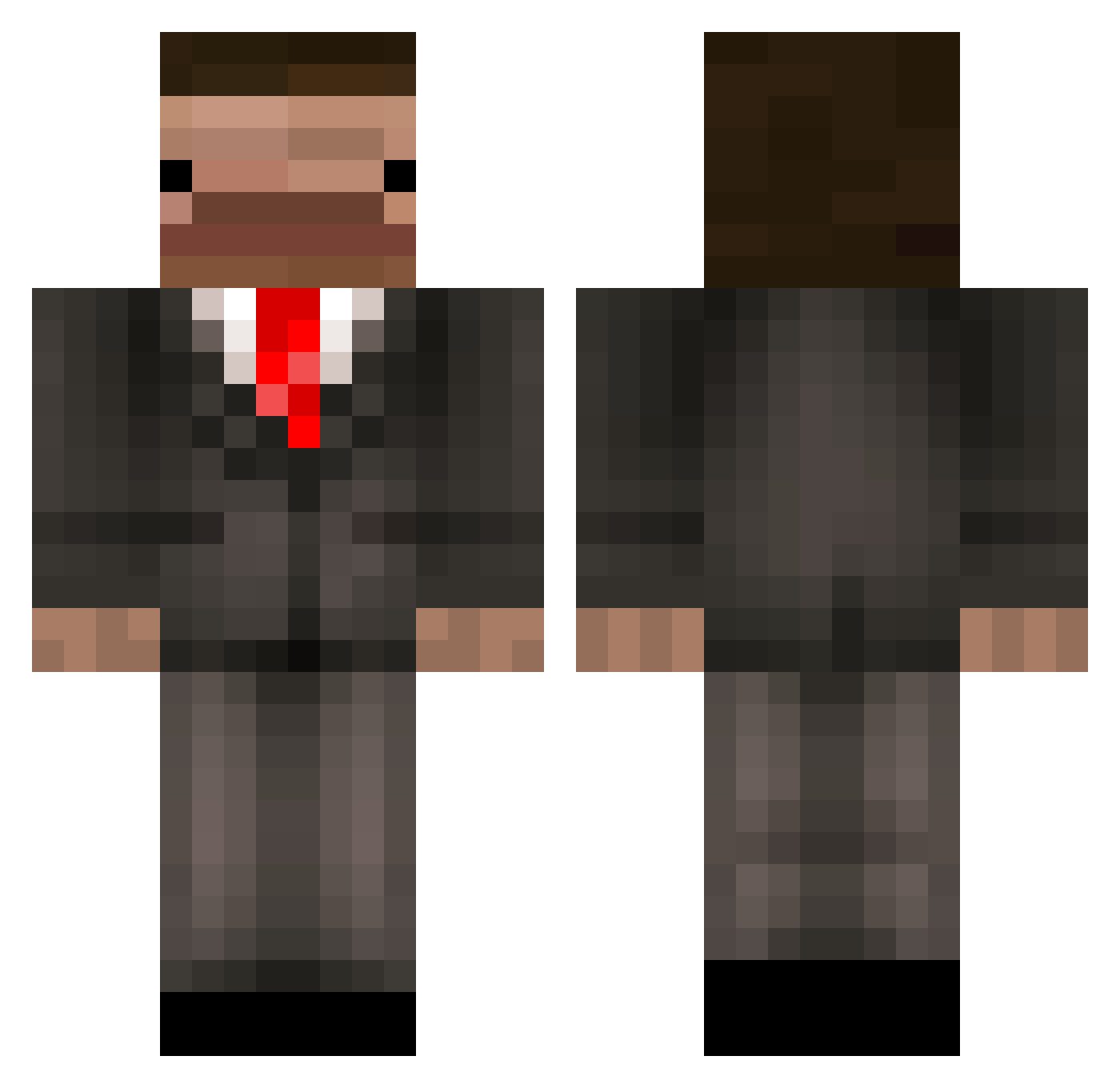 adam_shamsher Minecraft skin, front and back view