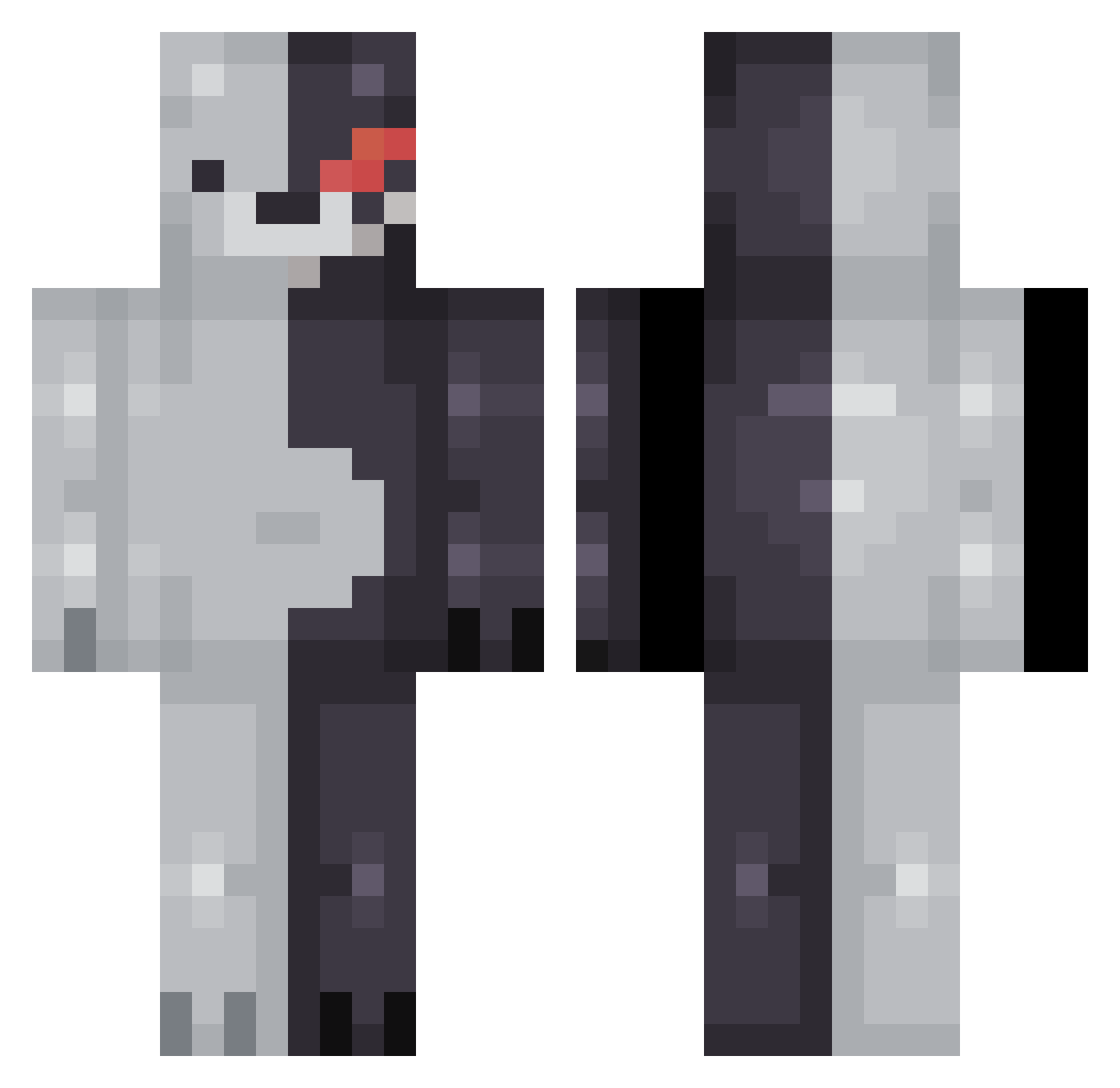 kerma1 Minecraft skin, front and back view