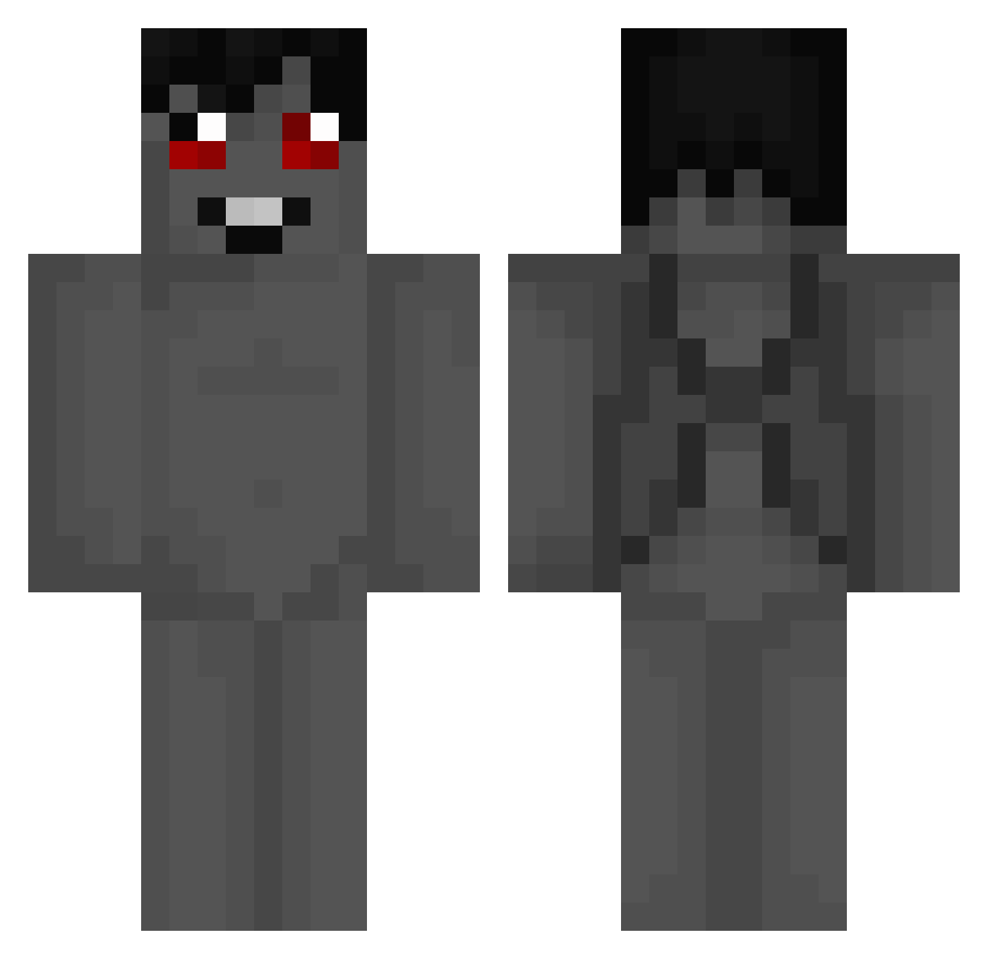 cobbe Minecraft skin, front and back view