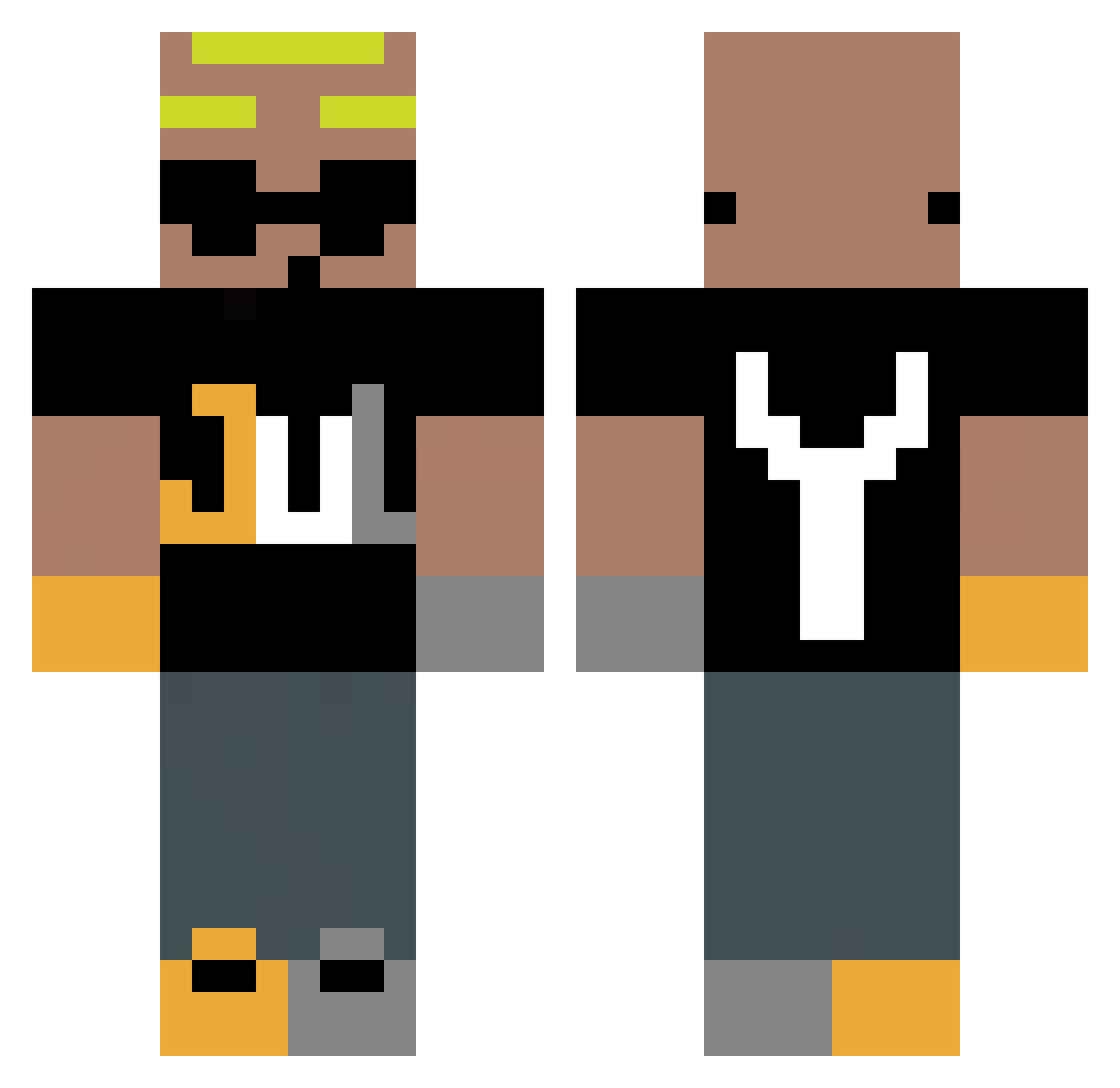 luca135city Minecraft skin, front and back view