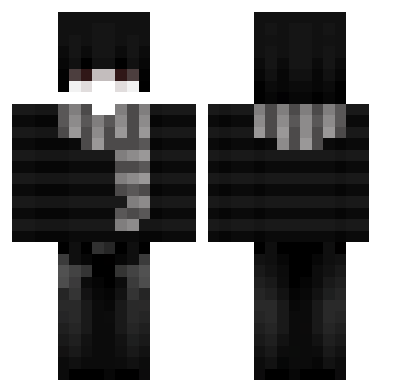 xXJohnFrostXx Minecraft skin, front and back view