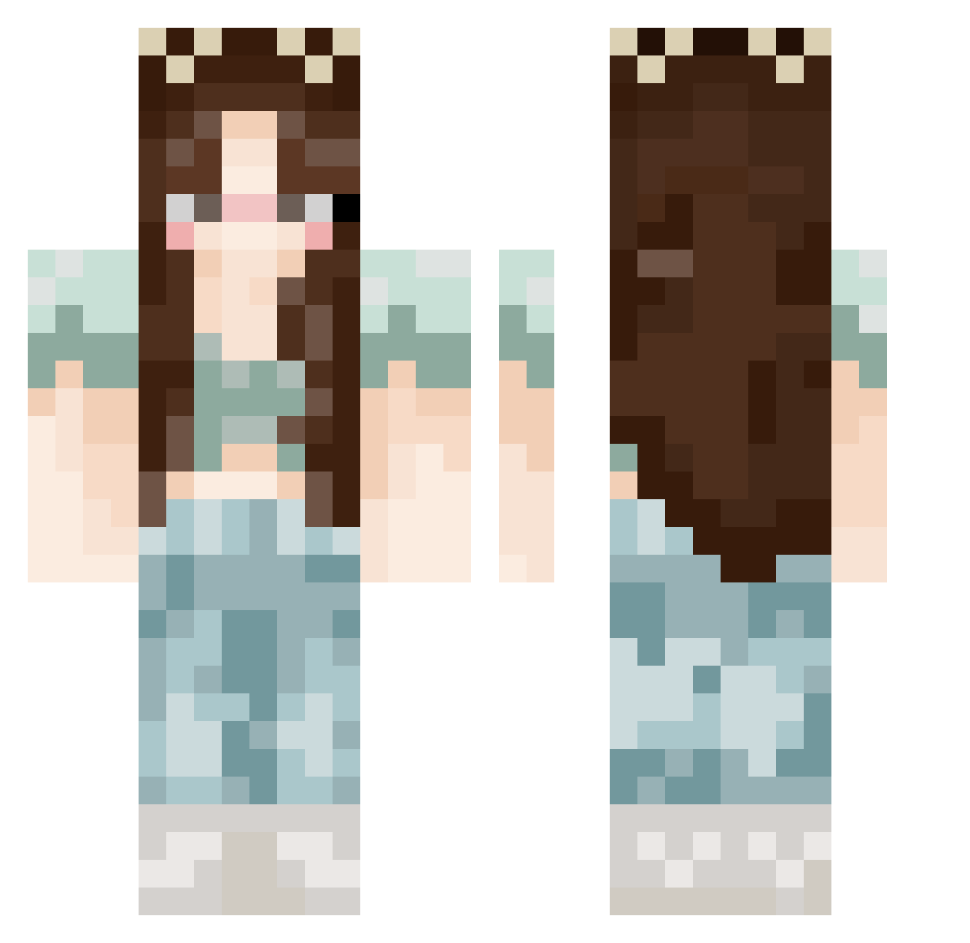 xjootjex Minecraft skin, front and back view