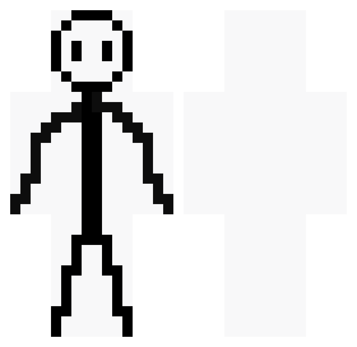 NotCosmiccc Minecraft skin, front and back view
