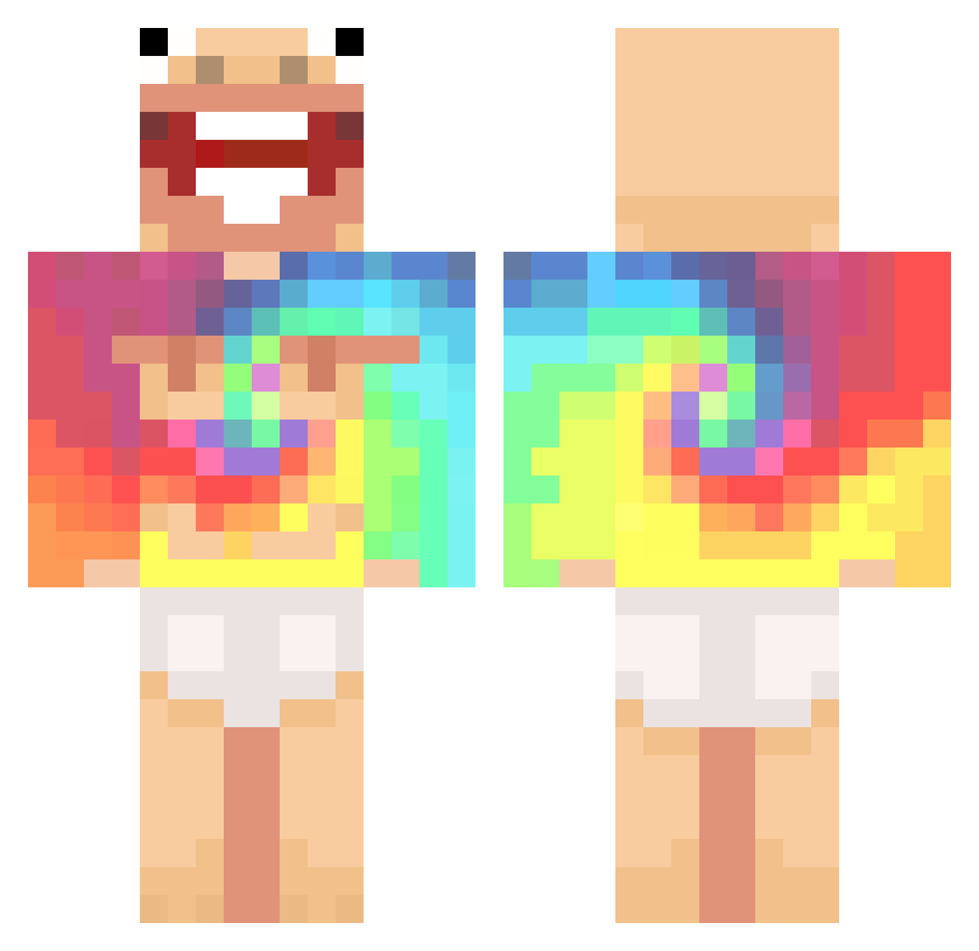 starlow88 Minecraft skin, front and back view