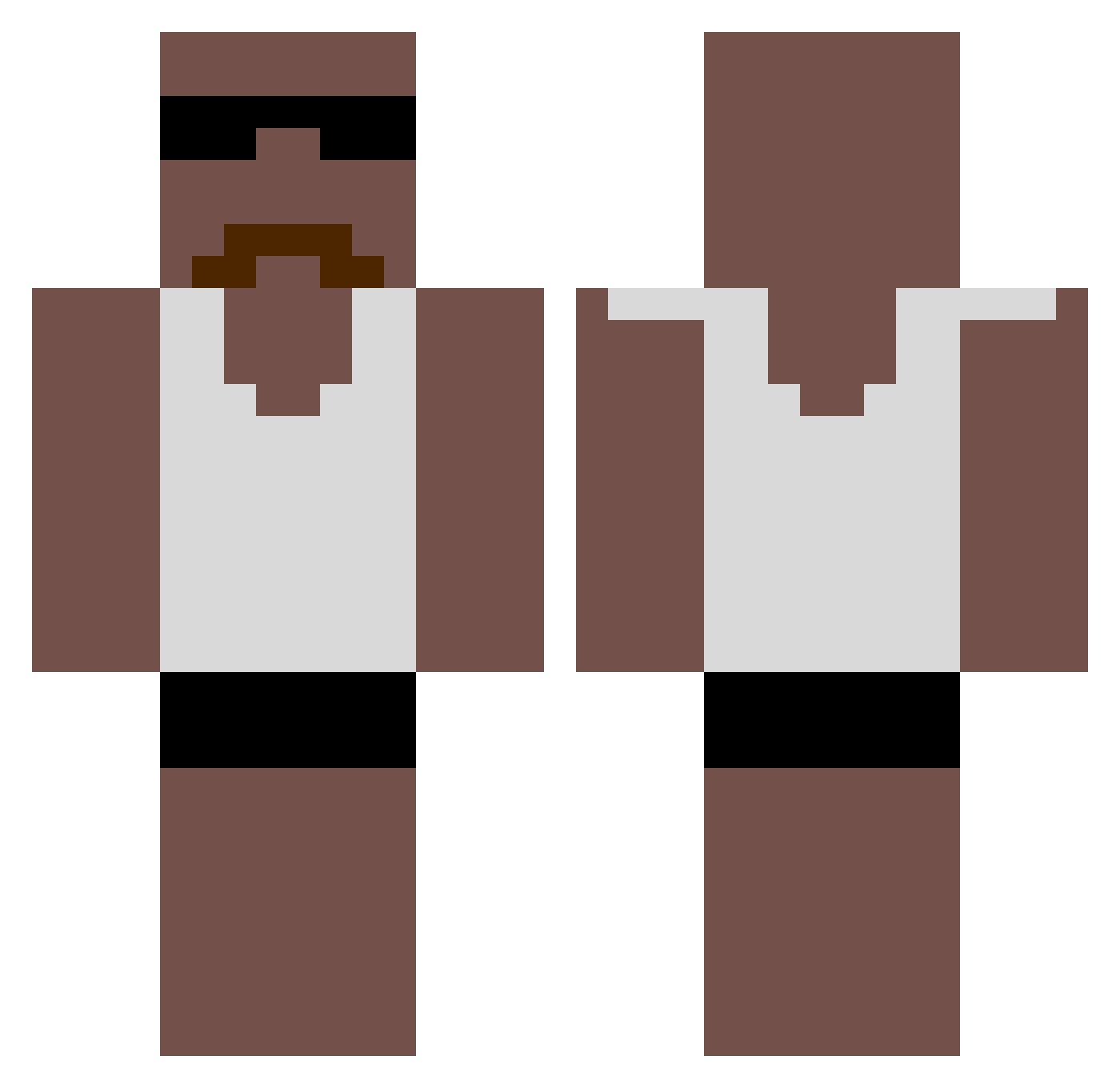 mammuse2347 Minecraft skin, front and back view