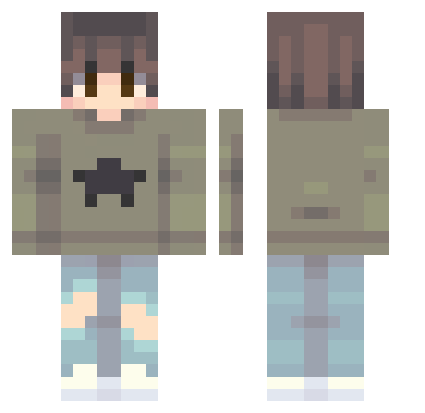Pixel_Artist1 Minecraft skin, front and back view