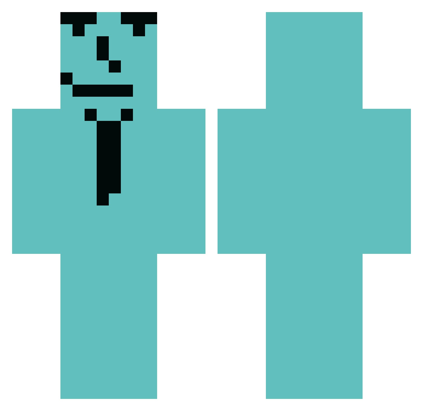 IIRicoII Minecraft skin, front and back view