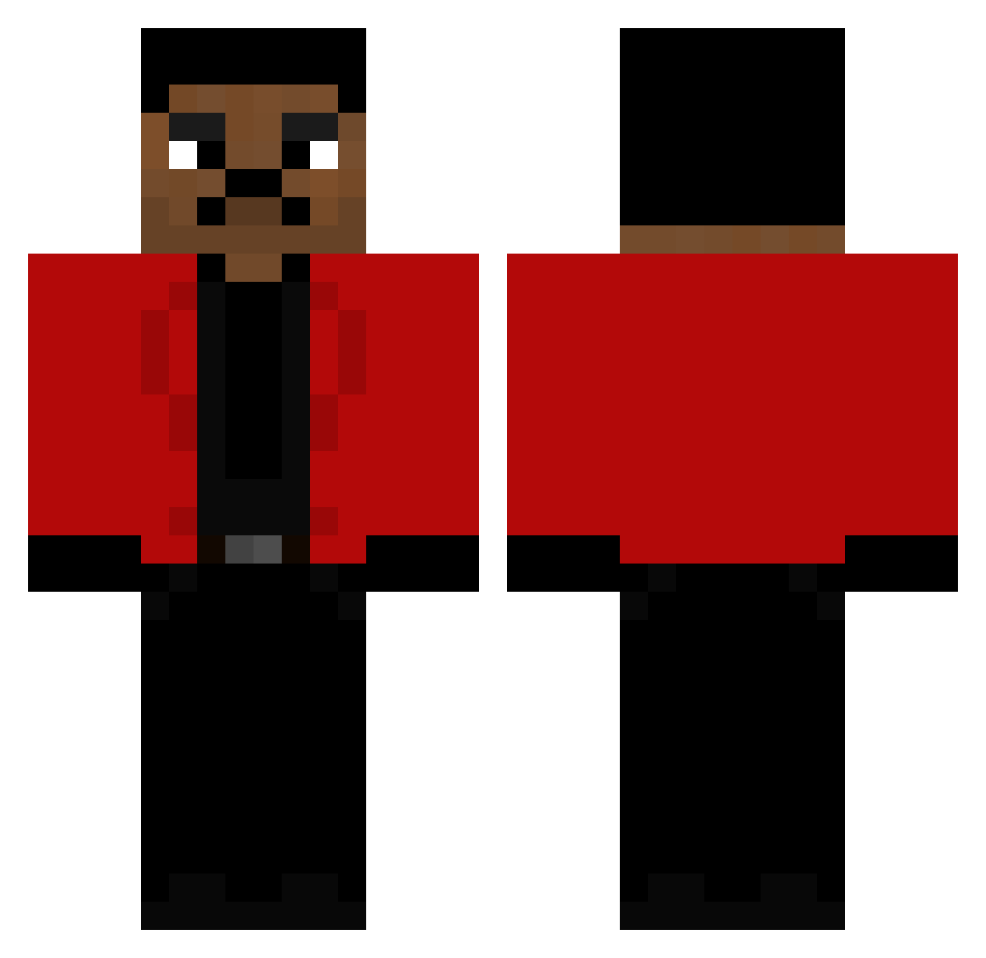 le_sebs Minecraft skin, front and back view