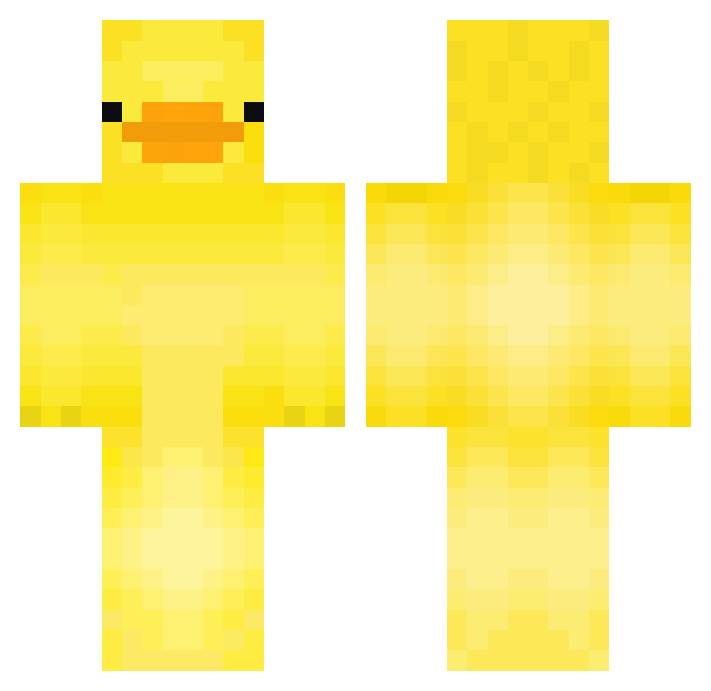 ReckyXD1 Minecraft skin, front and back view