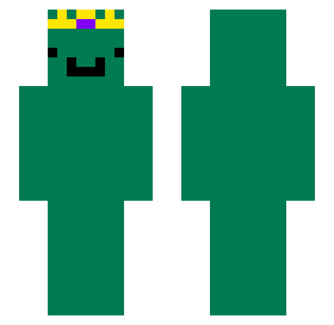 Szeretematejet2 Minecraft skin, front and back view