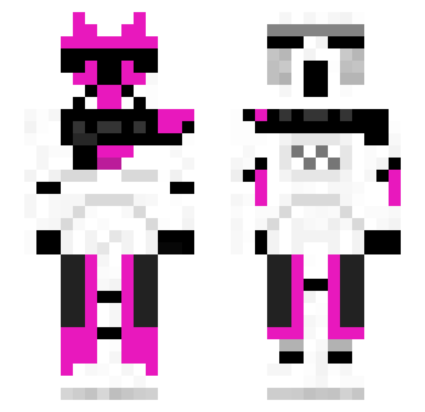 SytheKiller111 Minecraft skin, front and back view