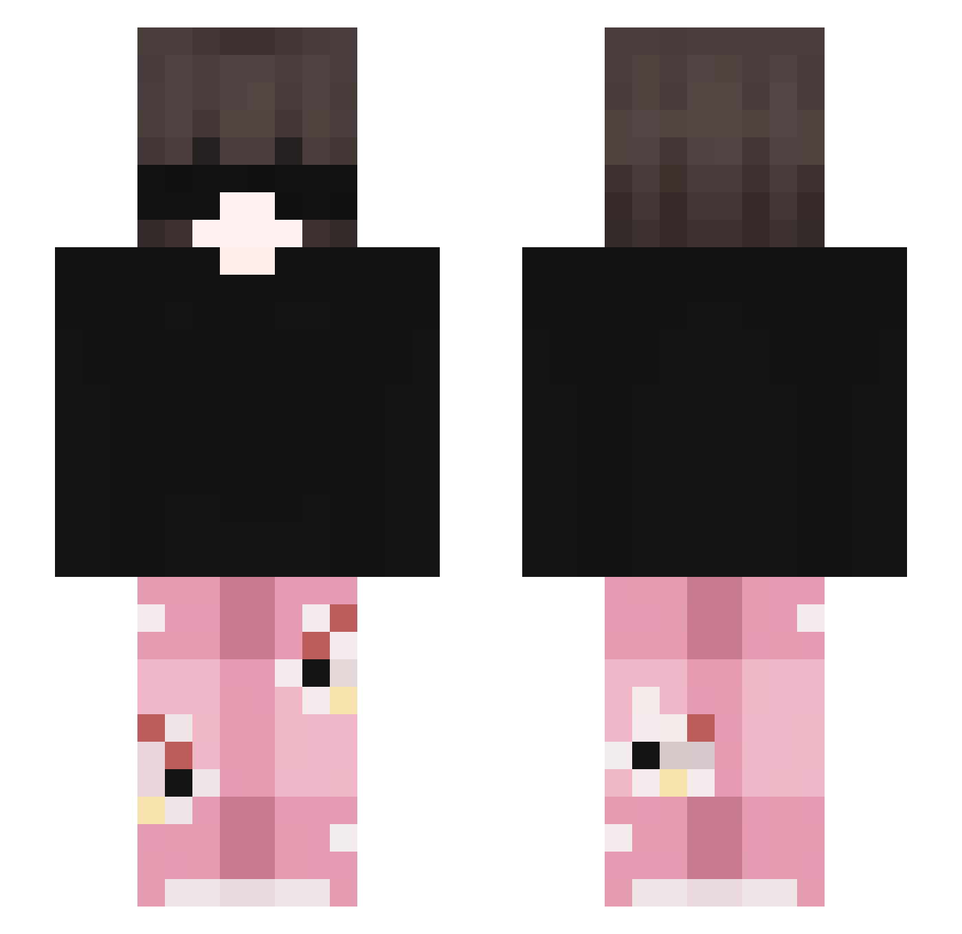 Julyjuh Minecraft skin, front and back view