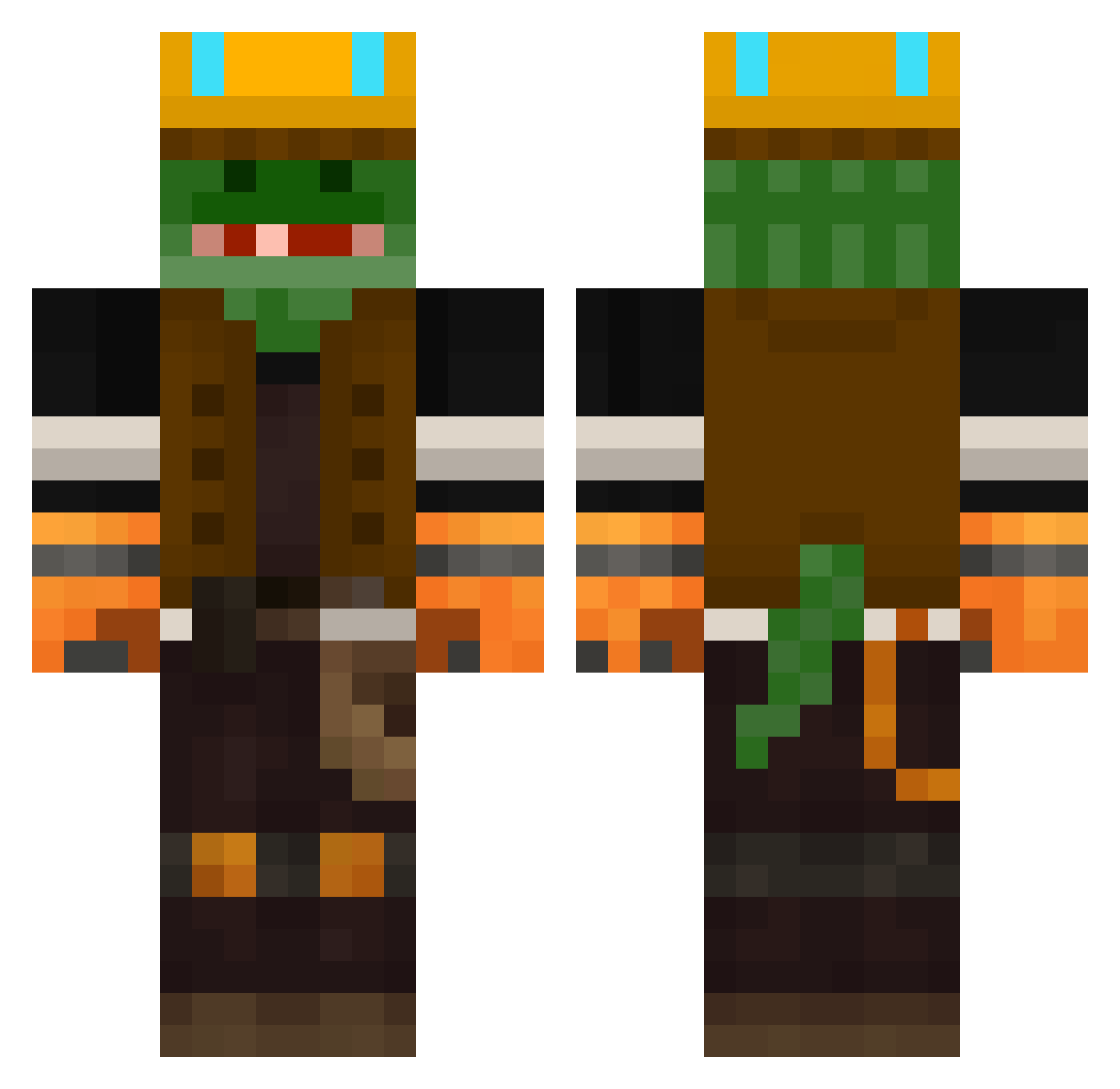 lacostedoido234 Minecraft skin, front and back view