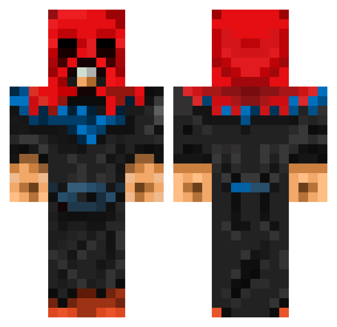 ___Kuki__ Minecraft skin, front and back view