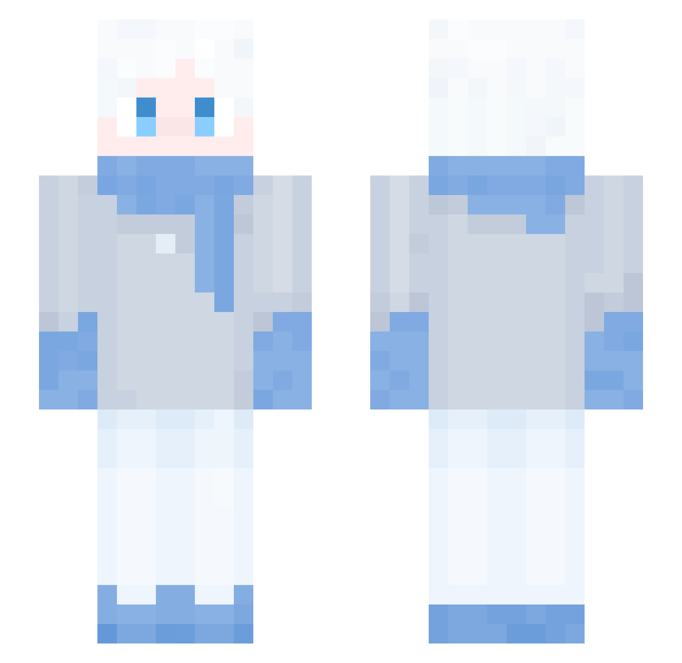 DevilTaras Minecraft skin, front and back view